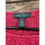 LRL Lauren Jeans Co Ralph Lauren Cotton Sweater Women’s Red Size XL Photo 2