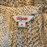 Rails  Jasmine Smocked Waist Mini Dress Cream Snakeskin Print‎ Size Medium Photo 5