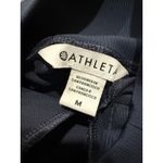 Athleta   Venice High Rise Track Stripe Wide Leg Pant, Granite Blue womens Medium Photo 4