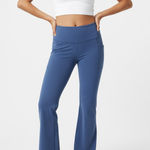 Aerie Offline By  Blue Flare Leggings With Side Pockets Photo 0