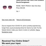 Quay Australia Gradient Round Sunglasses Photo 6