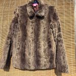 Betsey Johnson  Brown Faux Fur Jacket - S Photo 0