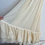 Vintage Boho Fairytale Prairie Ruffle Lace Sweetheart Neckline Maxi Dress White Photo 11