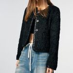 ETMON Korean brand  Tweed Fur Jacket NWT One Size Photo 0