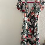 Privacy Please  Pink and Green Floral Mini Dress Photo 4