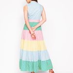 Boden USA Boden Multi Tiered Shirt Dress in Duck Egg Blue Stripe size 6 new with tags  Photo 1