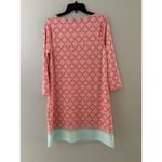 Cabana Life Tunic Dress Size L Peach Turquoise Beach Resort Shift Midi UPF 50+ Orange Size L Photo 15