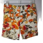 SPANNER 8 Golf Shorts Orange Olive Floral Photo 0