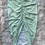 Bailey44  Green Ruched Midi Skirt Photo 2