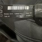 Massimo Dutti  Black Mini Skirt Front Zipper Sheep Leather Sz M Pockets Photo 5