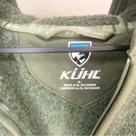 Kuhl Fleece Quarter Zip Hoodie Jacket Hunter Green Size L Photo 5