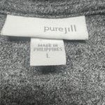 Pure Jill Womens Tunic Sweater Large Stretch Casual Lounge Minimalist Relaxed Gray Photo 1