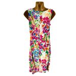 American Living Floral Print Sleeveless Cowl Neck Sheath Dress Size 8 Photo 1