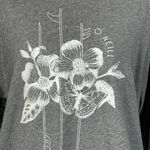 O'Neill O’Neill Large Sweatshirt Crew Neck Long Sleeve Stretch Floral Gray Heather Women Photo 1