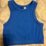 H&M Royal Blue  Cropped Tank Top Photo 0
