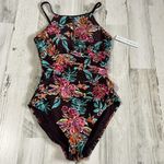 Into the Bleu Swimsuit and matching coverup size 10 NWT Brown Photo 2