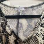 White Birch Oversized V-neck snake print soft tunic shirt size XL thin sweater shirt Photo 2