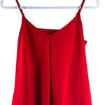 Norah Womens Tops Size M‎ Red Chiffon V Photo 0