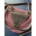 Dooney & Bourke Vintage Rare Purple Mini Cavalry Crossbody Punk Goth Bag Photo 4