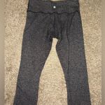 Lululemon  Wunder Under Crop Herringbone Black / Black Photo 4