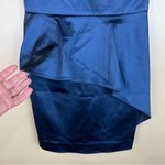 Guess by Marciano Los Angeles Dark Blue One Shoulder Peplum Dress 0 Photo 3