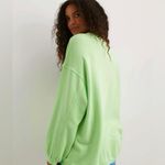 Aerie  Crew Spring Fling Pleated Oversized Sleeve Real Fleece Sweatshirt - size L Photo 9