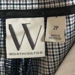 Worthington New Women’s Plaid Checked Petite Wide Leg Trouser Ankle Pant Photo 6
