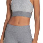 Outdoor Voices NWT Tri Tone Slashback Crop In Gray Photo 0