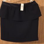 Loft NWTs GORG Black pencil w/Top ruffle Skirt Photo 1