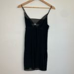 Victoria's Secret Victoria’s Secret sheer stretch black sleep slip with lace trim. Size medium Photo 5
