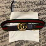 Gucci Web Belt with GG logo Size 75/30 Photo 0