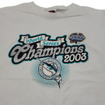 Fruit of the Loom Vintage Shirt Size Small Florida Marlins 2003 World Series Champions Unisex T-shirt Photo 2