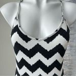 Forever 21  Black and White Chevron Dress Size M Photo 3