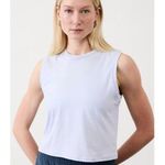 Athleta New  L True Cotton Tank Gossamer Blue Large Photo 0
