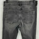 ZARA Raw Hem Distressed Denim Skinny Jeans Grey Size 4 Photo 8