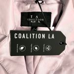 Coalition LA NWT Vegan Faux Leather Sleeveless Jacket Pink Small Photo 2