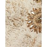 Teri Jon by Rickie Freeman Gold beaded embellished jacquard dress NWT Size 4 Photo 6