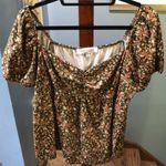 Socialite Curve Green Floral Blouse 2X Photo 5