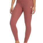 Vuori Bayview Thermal Leggings Rosewood Pink Waffle Knit Womens Small Pink Gym Photo 0