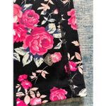 Eluminary Black Rose Pink Floral Print Leggings w Pockets Fits Sizes 10 Photo 7