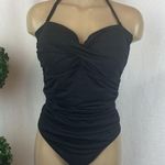 Anne cole Black Contour Wire Free 1 Piece Bathing Swim Suit 12 Photo 0