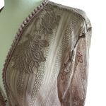 No Boundaries No‎ Boundaries Kimono Blush Pink 2XL Floral Eyelash Lace Romantic Crochet Y2K Photo 4