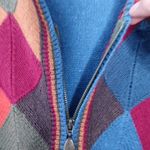 Vintage Koret City Blues knitted zip up vest size large Red Photo 5