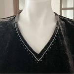 J.Jill Velvet Maxi Dress with Skirt Panel V-Neck Chocolate Brown Size S Photo 8