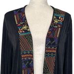 Chico's Chico’s Travelers Embroidered Open Front Jacket Cardigan Women’s Size 1 US M Photo 1