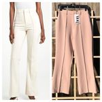 NEW Because of Alice BOA Wide Leg Suit Trousers Dusty Rose M Pink Size M Photo 1