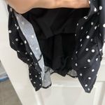 Swimsuits for All Black Polka Dot Ruched Swim Dress Size 14 Photo 1