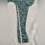 Athleta  Elation Textured Tight in Floral Sketch Botanical Green White Leggings Photo 7