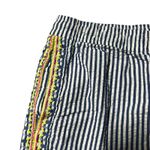 Vineyard Vines  Striped Embroidered Shorts Women's Size 4 Blue White Yellow Pink Photo 1