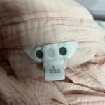 3 Dot Waffle Knit 100% cotton Blush Pink Collared Dress sz Large Photo 4